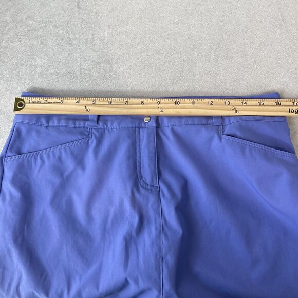 Adidas Skort Women 8 Blue Performance Athletic Built-In Short Mini Golf Tennis - Picture 6 of 7